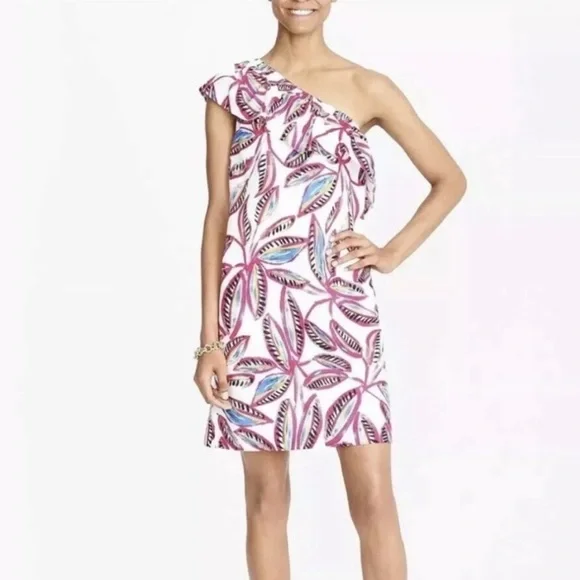 J.Crew One Shoulder Printed Dress - Picture 7 of 10